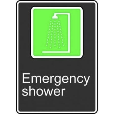 Accuform SAFETY SIGN EMERGENCY SHOWER 14 in  X MCSA947VA